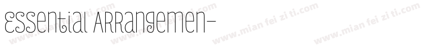 Essential Arrangemen字体转换